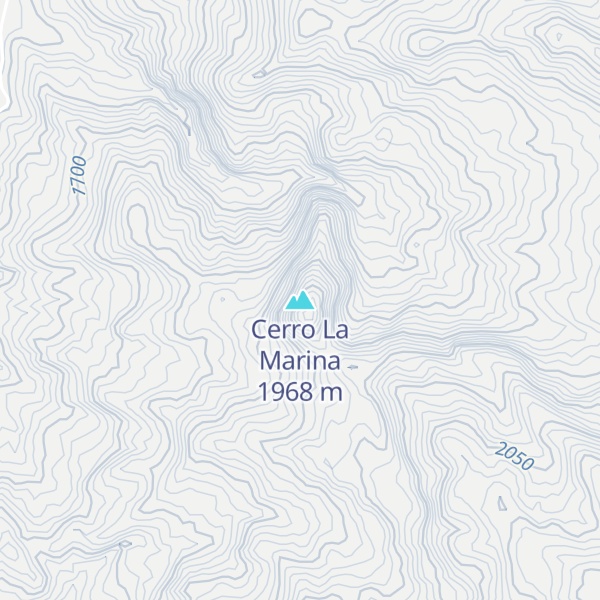 Map of Cerro La Marina