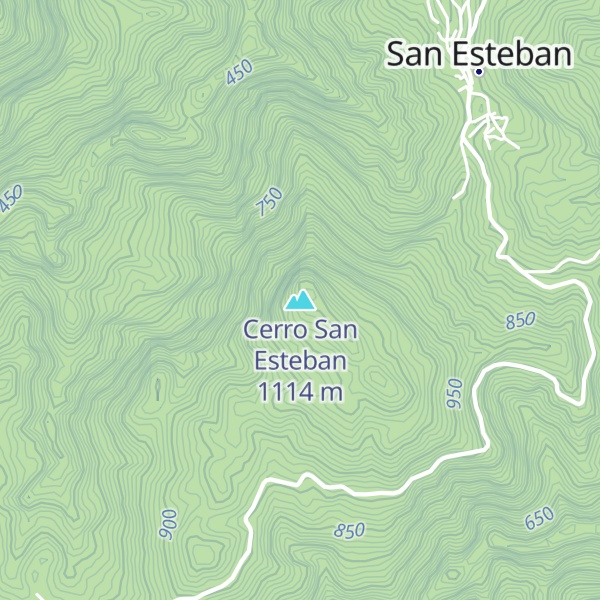 Map of Cerro San Esteban