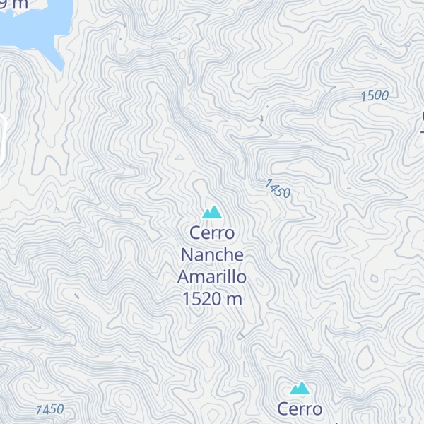 Map of Cerro Nanche Amarillo