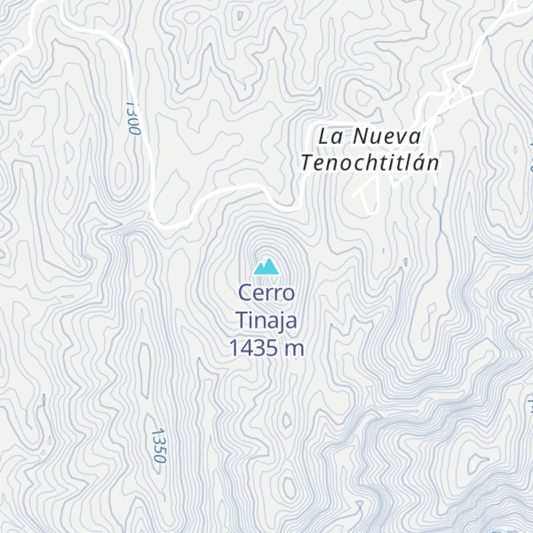 Map of Cerro Tinaja