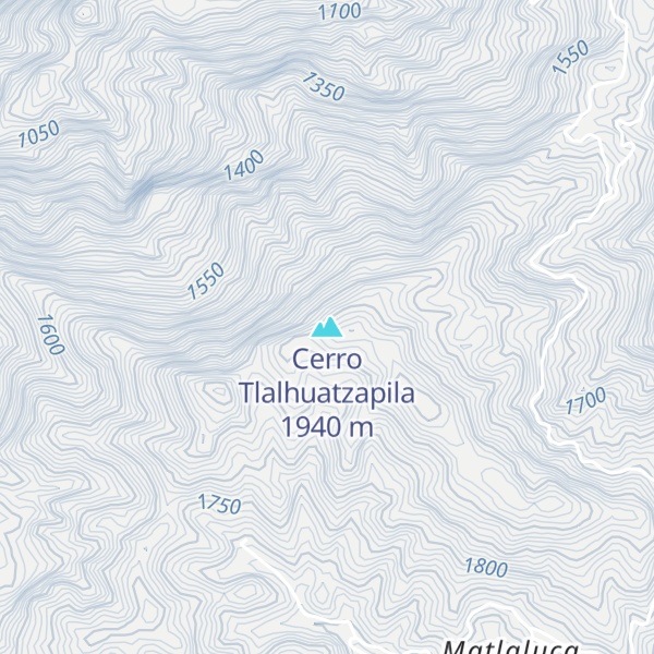 Map of Cerro Tlalhuatzapila
