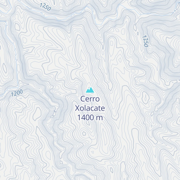 Map of Cerro Xolacate