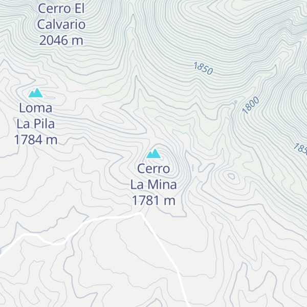 Map of Cerro La Mina
