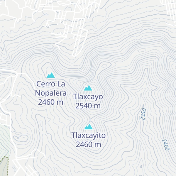 Map of Tlaxcayo