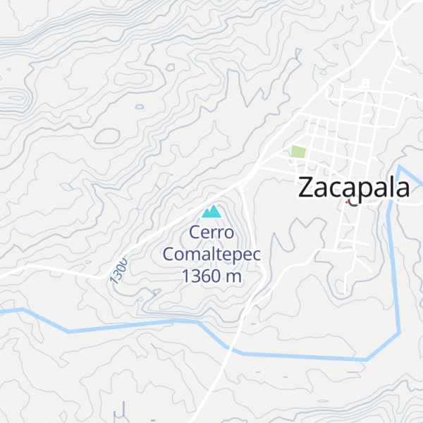 Map of Cerro Comaltepec