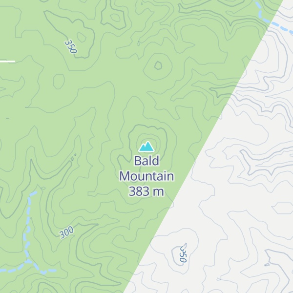 Map of Bald Mountain