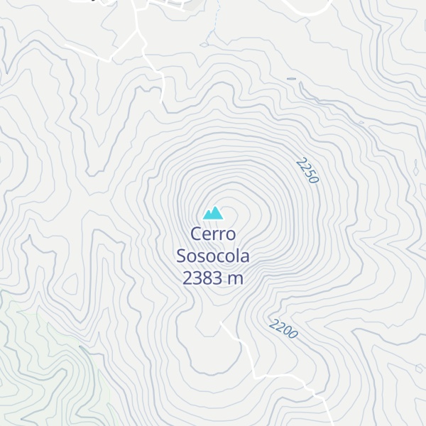 Map of Cerro Sosocola