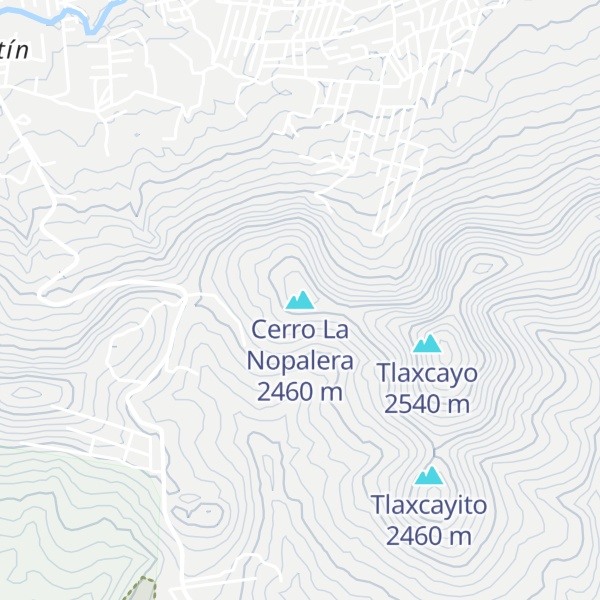 Map of Cerro La Nopalera