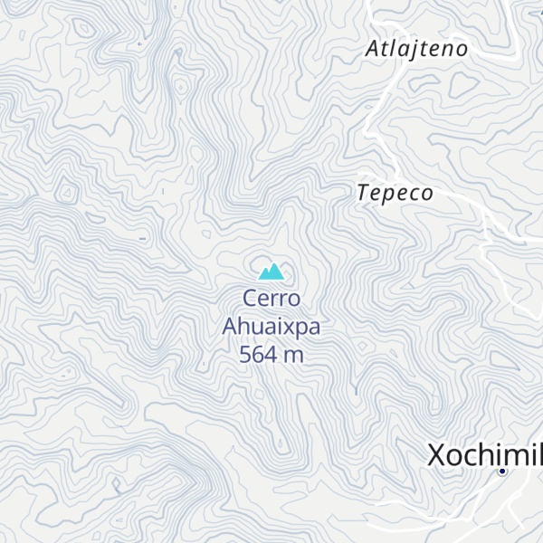 Map of Cerro Ahuaixpa