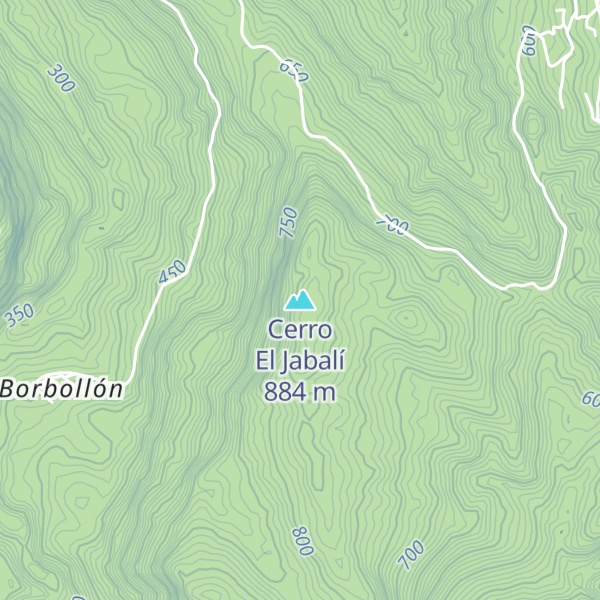 Map of Cerro El Jabalí