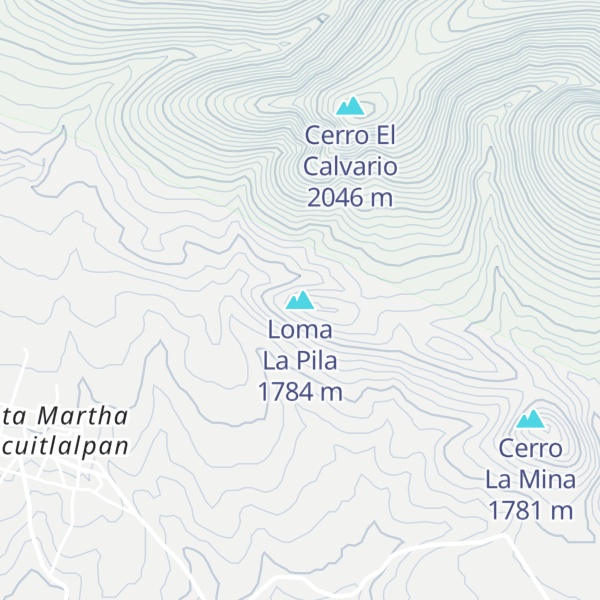 Map of Loma La Pila
