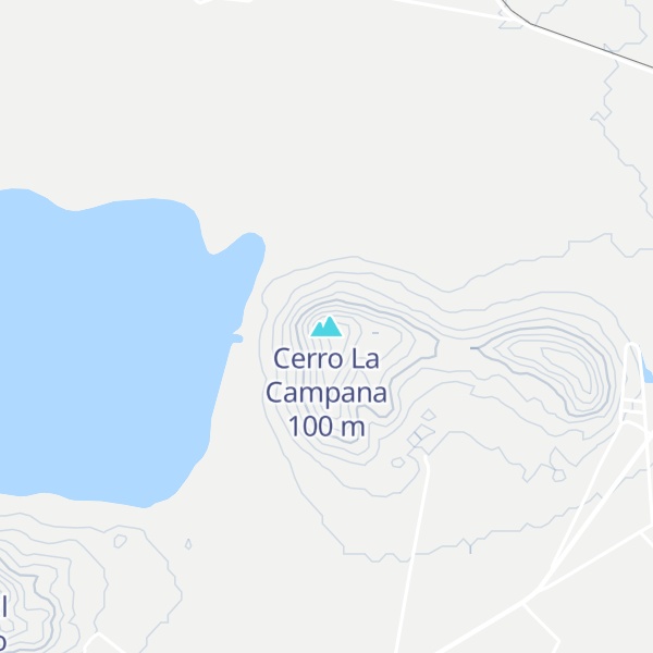 Map of Cerro La Campana