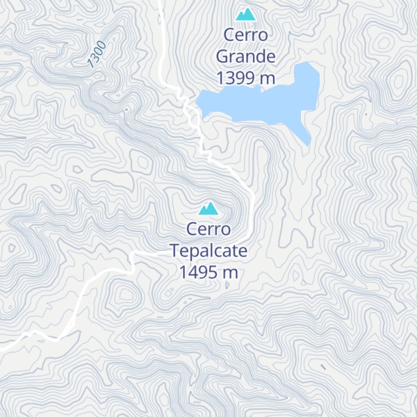 Map of Cerro Tepalcate