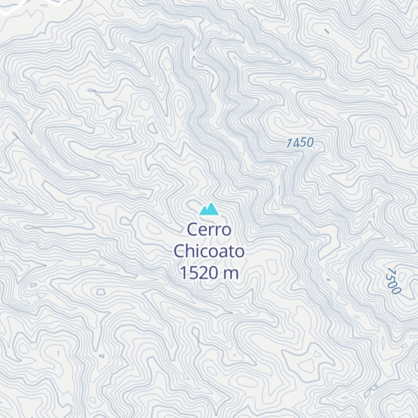 Map of Cerro Chicoato