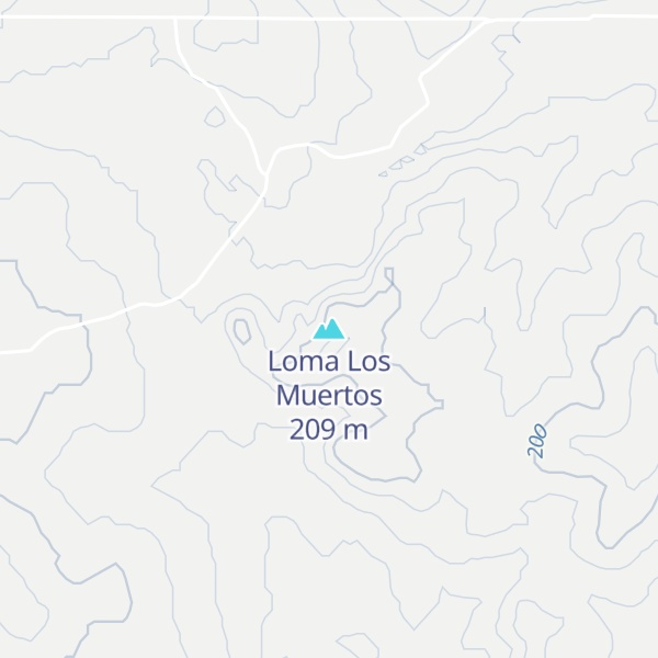 Map of Loma Los Muertos