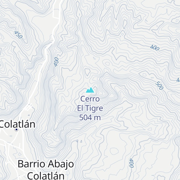 Map of Cerro El Tigre