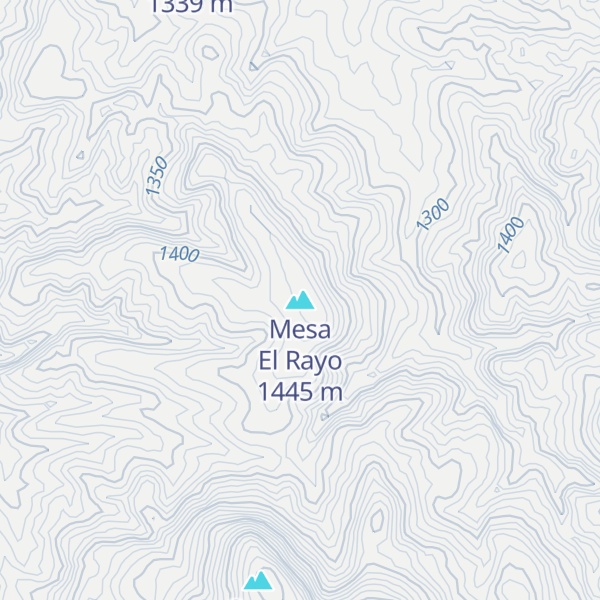 Map of Mesa El Rayo