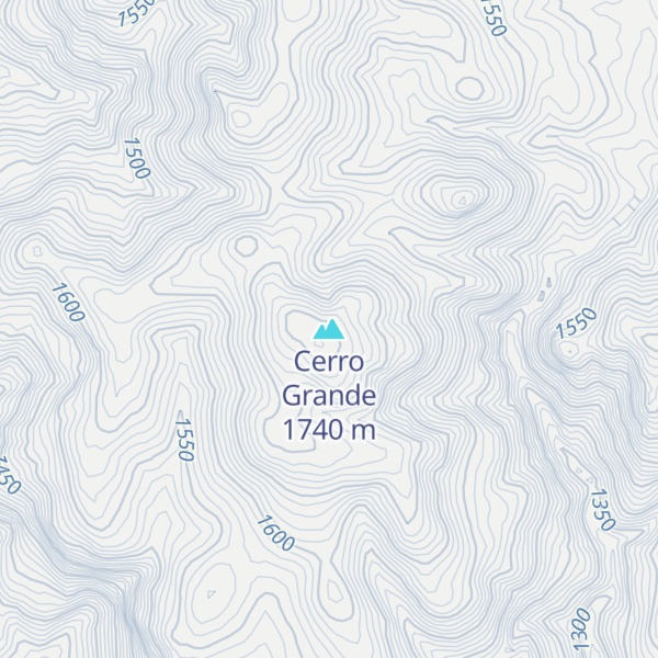 Map of Cerro Grande