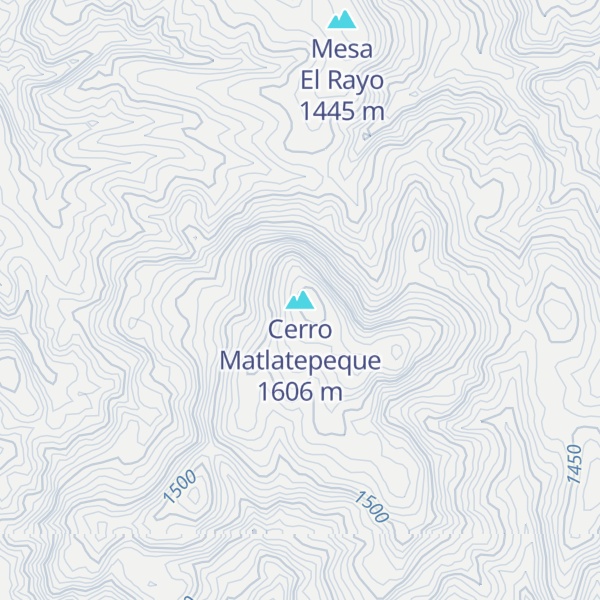 Map of Cerro Matlatepeque