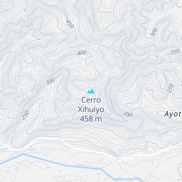 Map of Cerro Xihuiyo