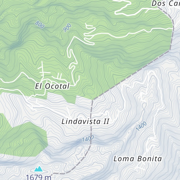 Map of Cerro Ocotal