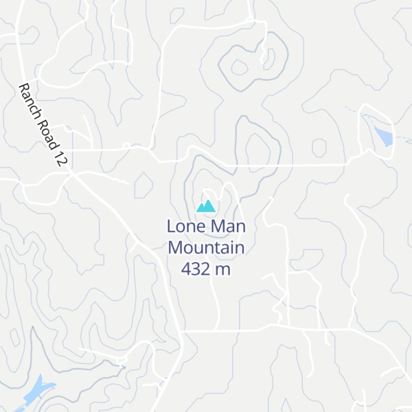 Map of Lone Man Mountain