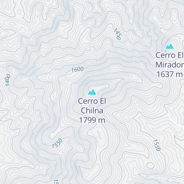 Map of Cerro El Chilna