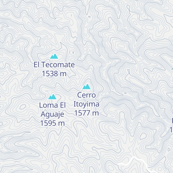 Map of Cerro Itoyima