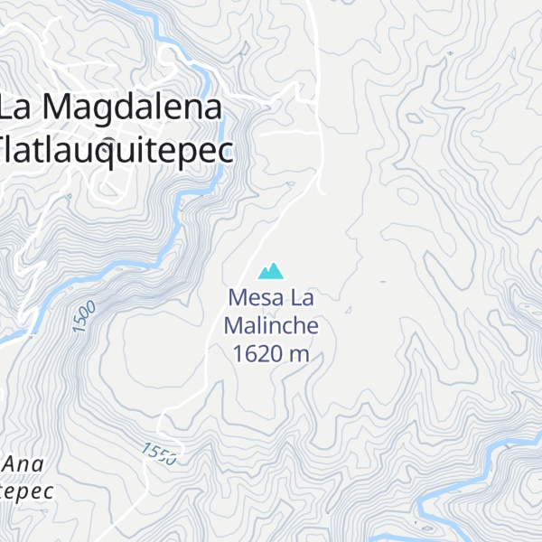 Map of Mesa La Malinche