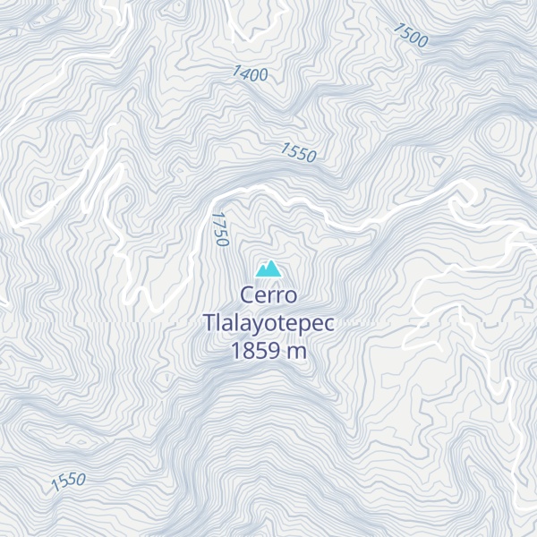 Map of Cerro Tlalayotepec