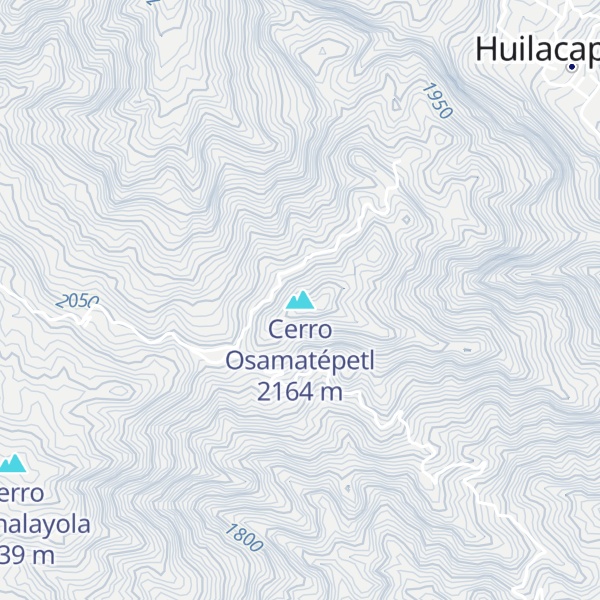 Map of Cerro Osamatépetl