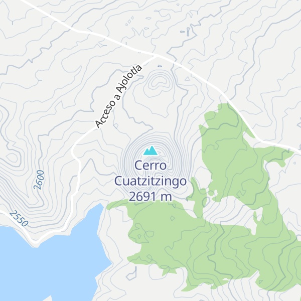 Map of Cerro Cuatzitzingo