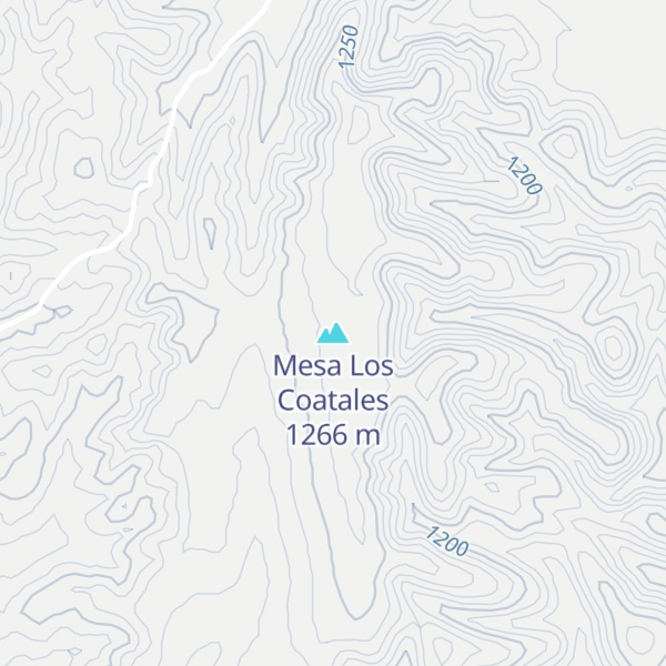 Map of Mesa Los Coatales