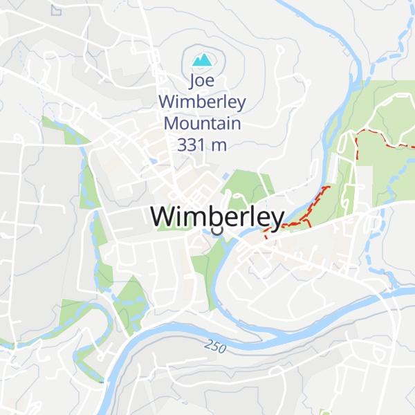 Map of Wimberly Valley Chamber of Commerce and Visitors Bureau