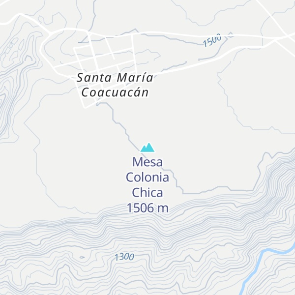 Map of Mesa Colonia Chica