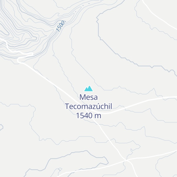 Map of Mesa Tecomazúchil