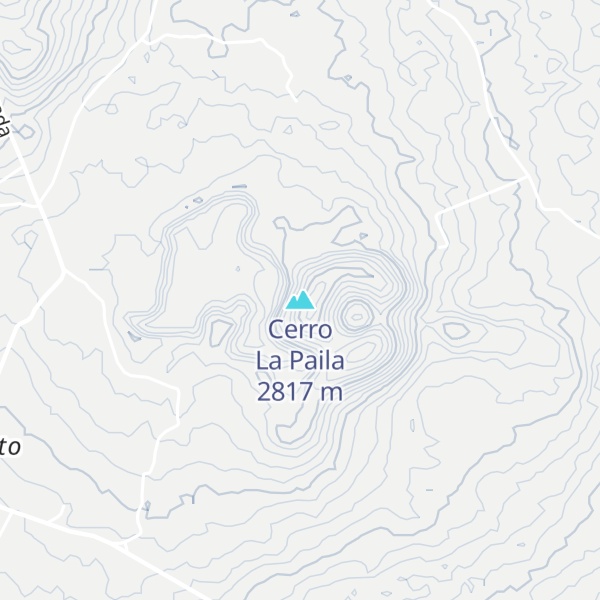 Map of Cerro La Paila