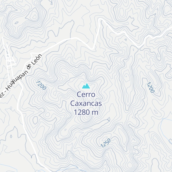 Map of Cerro Caxancas