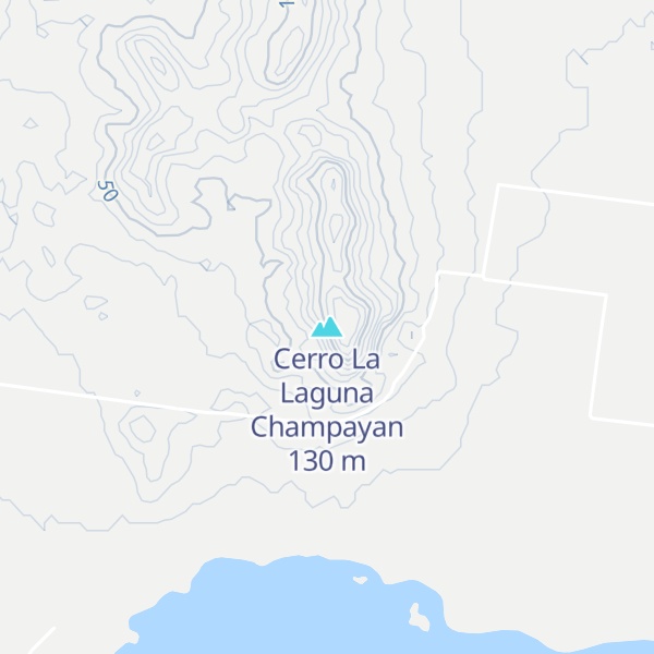 Map of Cerro La Laguna Champayan