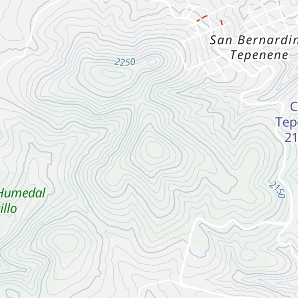 Map of Cerro Xaxahuentzi
