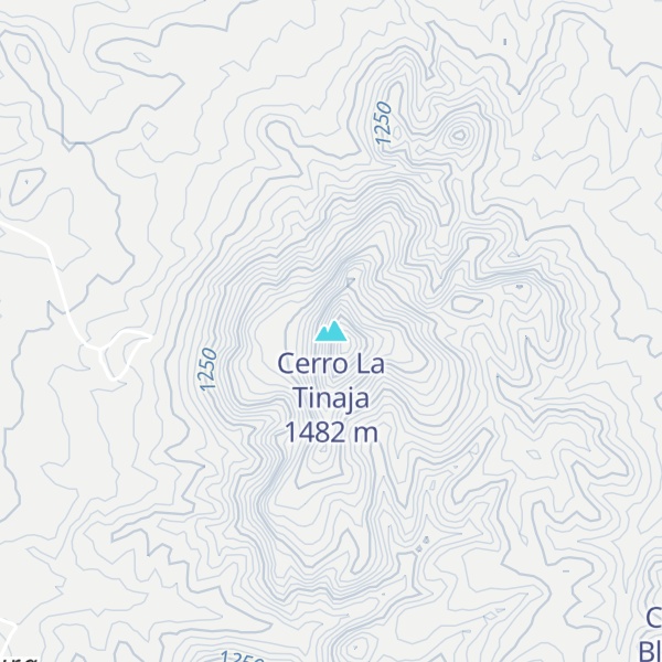 Map of Cerro La Tinaja