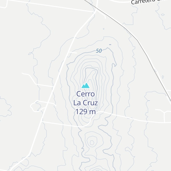 Map of Cerro La Cruz