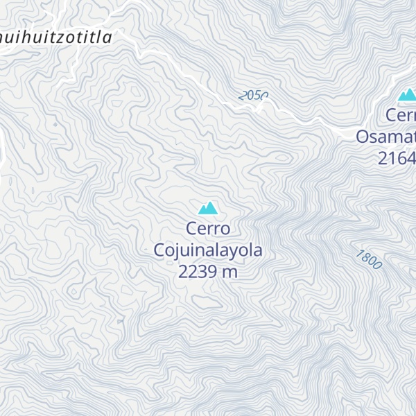 Map of Cerro Cojuinalayola
