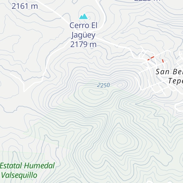 Map of Cerro Zoncatl