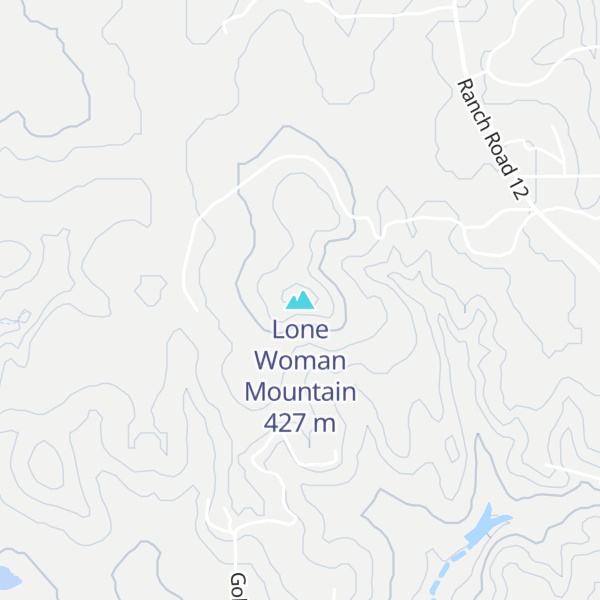 Map of Lone Woman Mountain