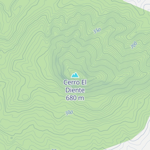 Map of Cerro El Diente