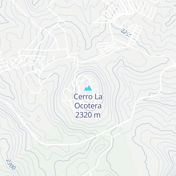 Map of Cerro La Ocotera