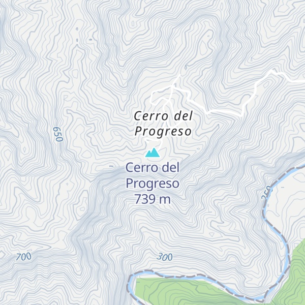 Map of Cerro del Progreso