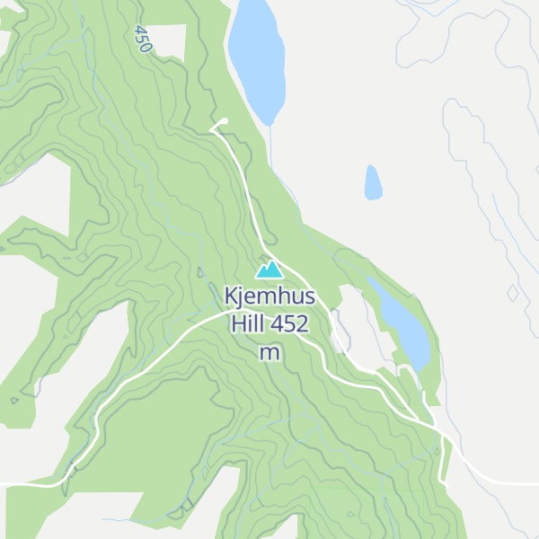 Map of Kjemhus Hill