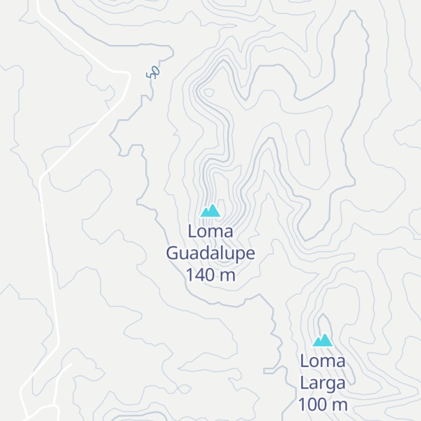Map of Loma Guadalupe